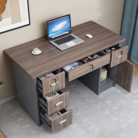 東業家具 办公桌电脑桌简约现代职员老板桌新中式单人办公位 写字台1.4米办公桌