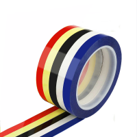 安赛瑞桌面定位标识胶带白板划线专用彩色胶带厨房管理分类整理胶带5mm*66m±1cm 5卷装 颜色随机