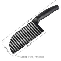 欧橡(OAK)狼牙刀土豆刀波浪形家用波浪纹刀波纹刀花样式切菜土豆切C1489 狼牙波纹土豆刀