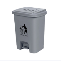 古睿德 60L 脚踏式单桶 大号商用脚踩大容量脚踏式厨房果皮箱带盖餐饮