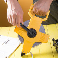 得力(deli)100m架式手提插尺钢卷尺 把