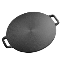 古睿德 40cm平底锅加厚铸铁煎饼锅平底烙饼锅铁板