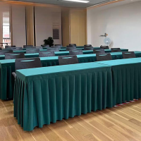 古睿德 会议桌布 墨绿色加厚台呢适用于1.2*0.45*0.75米桌布桌垫