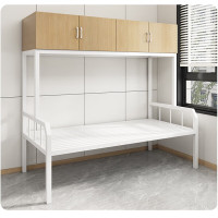 古睿德 1000mm*2000mm 铁艺高架床柜家用单层床上柜下床多功能简约公寓床员工宿舍高低床