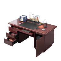 古睿德1200mm木质油漆带抽屉书桌写字桌职员财务办公桌电脑桌