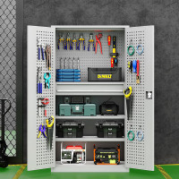 古睿德 工具柜工厂车间重型工具柜储物柜带挂板零件柜工具存放柜(颜色可选)