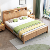 東業家具 双人床北欧主卧大床原木风1500mm DY-C10