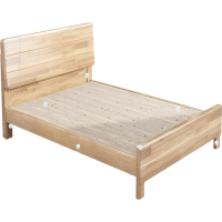 東業家具 员工学生宿舍公寓酒店家用单人床原木色1000mm DY-C22