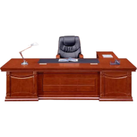 東業家具 办公桌老板桌新中式经典办公室经理领导桌2800mm DY-BGZ41
