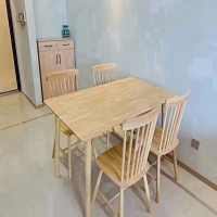 東業家具 餐桌椅组合家用小户型长方形吃饭桌子简约轻奢风1400mm DY-CZ6