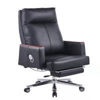 東業家具 现代简约靠背办公椅洽谈会议座椅西皮椅老板椅DY-BGY17