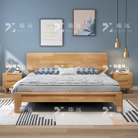 臻远 ZY-SMC-171 实木床卧室床北欧床公寓床家用床 1.8米.