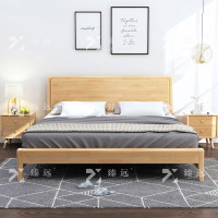 臻远 ZY-SMC-167 实木床卧室床北欧床公寓床家用床 1.5米.