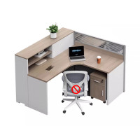 臻远 ZY-X594 职员办公桌带屏风隔断 不含椅子