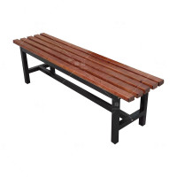 臻远ZY-BD-06 实木板凳浴室更衣室长凳商场休息凳 胡桃色经典款