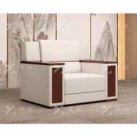 臻远ZYJJ-80369 办公室贵宾接待商务洽谈会议沙发西皮单人位.