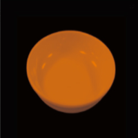 赛威泽 2205.5X 密胺RFID智慧芯片餐具(桔色) 5.5寸水皿