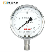 匡建仪表(CONJANT)YTN-100BF 304不锈钢耐震压力表耐高温耐腐蚀 0-40mpa表盘10厘米