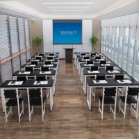 東業家具(DONGYEFURNITURE)书桌学习桌课桌椅双人培训学习桌椅组合一桌两椅1200*500*800mm桌桌椅