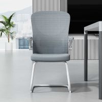 仓迪 CD-PDD01白 塑料加铝合金会议椅弓形椅培训椅网椅 办公椅 电脑椅颜色可选(单位:张)