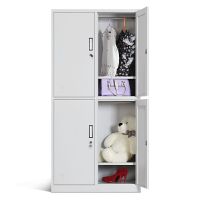 仓迪 CD-061四门更衣柜员工储物柜带锁铁皮柜鞋柜多门碗柜宿舍柜子存包柜1800X850X420mm(单位:张)