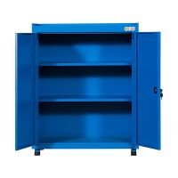 仓迪 车间用多功能带抽移动工具车五金汽修铁皮储物柜工具箱 对开门工具柜 高1000宽800深400mm(单位:件)