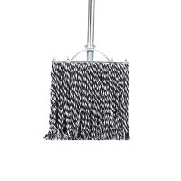 苏识 XJZ041 棉线拖把工厂平板宽头拖把 蓝白25cm加固款钢杆 3把/包(单位:把)