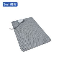 苏识 1220070浴室防滑垫洗澡淋浴防摔防水脚垫镂空 40*60cm 深灰色 (单位:块)