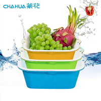 茶花1160时尚滤水筛(大号)颜色随机29.5*27*9.5/36套/箱(组)