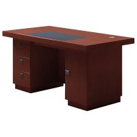 臻远ZY-BGZ-9油漆家具老板桌大班台办公桌主管经理桌含副柜1600*800*760(张).