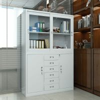 臻远ZY-WJGB-14钢制文件柜办公柜铁皮资料柜档案柜储物柜 宽中六斗文件柜1800*1180*390mm(台)
