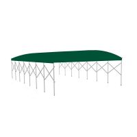 册宣 棚防雨棚9米*4米*2.5米 移动推拉蓬伸缩推拉雨棚企业门口遮阳棚(单位:个)