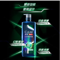 清扬(CLEAR)男士专研去屑劲爽控油型去油清爽洗发水480g洗发水(单位:瓶).