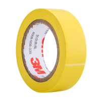 3M 1500# 电工胶带 电气绝缘胶带 PVC电工胶布 无铅600V 防潮耐酸碱 黄色18mm*10m*0.13mm.