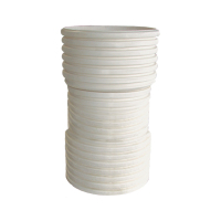 联塑 LESSO PVC-U双壁波纹管配件 直通 快速接头 白色 dn200.