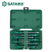 世达(SATA)8件A系列一字十字螺丝刀组套带磁性螺丝批套装五金工具改锥起子套装09306