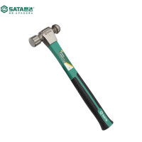 世达(SATA)锤子玻璃纤维柄圆头锤铁锤榔头手锤安装锤92301(0.5磅)