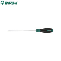 世达(SATA)T系列一字型橡塑柄螺丝批组合磁头起子改锥螺丝刀多功能63409(5x150mm).