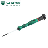 世达(SATA)一字微型螺丝批多规格一字钟表眼镜笔记本改锥工业维修磁性螺丝刀62816(3.0x75mm).