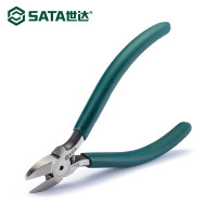 世达(SATA)电子剪钳斜口钳斜嘴钳钳子铁铜丝剪网线钳子70632(5英寸)