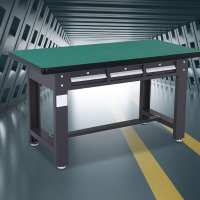 尔迈 重型钳工工作台 BK 2.1米 2100*750*800mm 亚三抽 灰多功能工作台