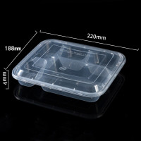 千苏 一次性餐盒 五格 200个 1箱