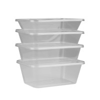 千苏 方形一次性餐盒 750ml*20套 1组