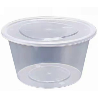 优享净 1箱 透明圆形一次性用品(带盖) 750mL 300只