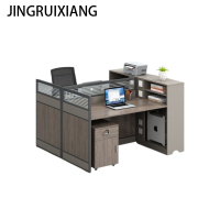 JINGRUIXIANG 屏风工位 1500*1200*1100±30mm 双人位(不含柜椅)一字型两人位 1张