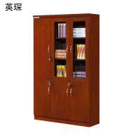 英琛 木质资料柜办公柜双玻璃 左柜门 柜 1200*400*2000±30mm 1个