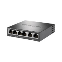普联 TP-LINK 4口5口百兆千兆POE 供电交换机监控无线AP供电分线器分流器 4口百兆双千兆上联