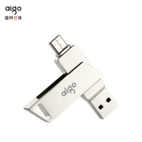 爱国者(aigo)USB3.1 Type-C手机U盘 银色 双接口 手机电脑两用 32G U350(1个装)