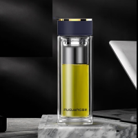 富光 G2120-SH-400 致胜双层玻璃杯400ml(单位:个)黑