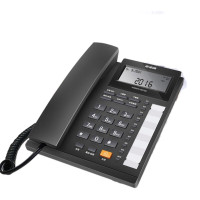 步步高HCD159 电话机 座机 免电池 免提通话/双接口/一键拒接免扰/10 组单键存拨(黑色) 一价无忧
